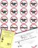 Pilot Reminder Stickers: Do Not Use - Inoperative Set 